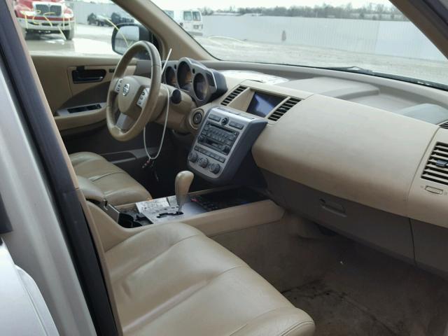 JN8AZ08W73W217912 - 2003 NISSAN MURANO SL SILVER photo 5