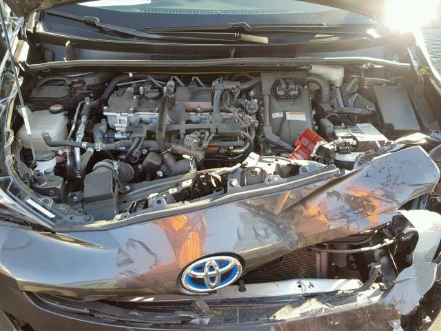 JTDKBRFU4G3506232 - 2016 TOYOTA PRIUS CHARCOAL photo 7