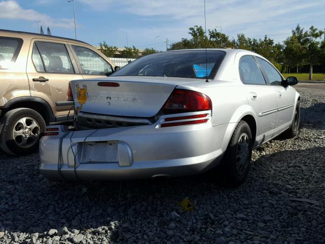 1B3EJ46X71N638833 - 2001 DODGE STRATUS SE SILVER photo 4