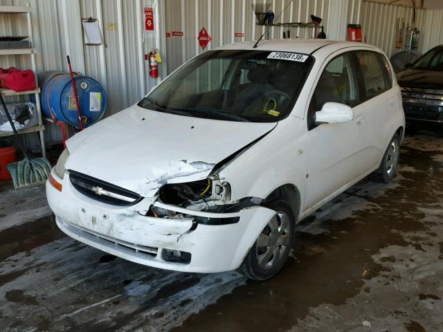 KL1TD66617B794805 - 2007 CHEVROLET AVEO BASE Beyaz fotoğraf 2