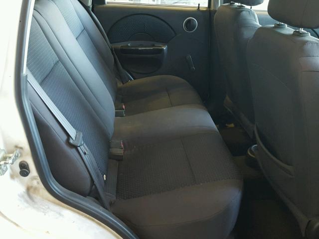 KL1TD66617B794805 - 2007 CHEVROLET AVEO BASE Beyaz fotoğraf 6