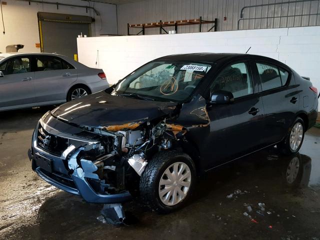 3N1CN7AP2FL847443 - 2015 NISSAN VERSA S BLUE photo 2