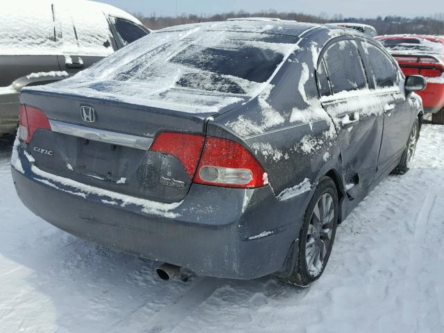 2HGFA168X9H325968 - 2009 HONDA CIVIC EX GRAY photo 4