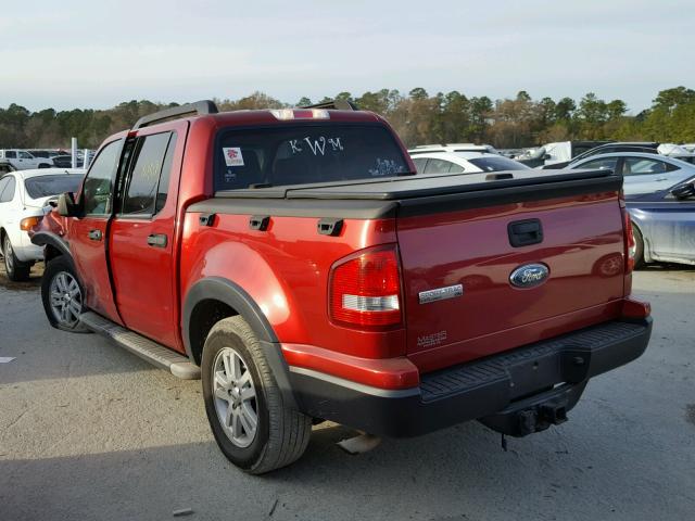 1FMEU31KX7UA66162 - 2007 FORD EXPLORER S MAROON photo 3