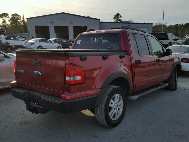 1FMEU31KX7UA66162 - 2007 FORD EXPLORER S MAROON photo 4