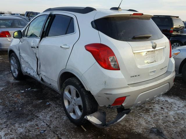 KL4CJASBXFB267300 - 2015 BUICK ENCORE WHITE photo 3