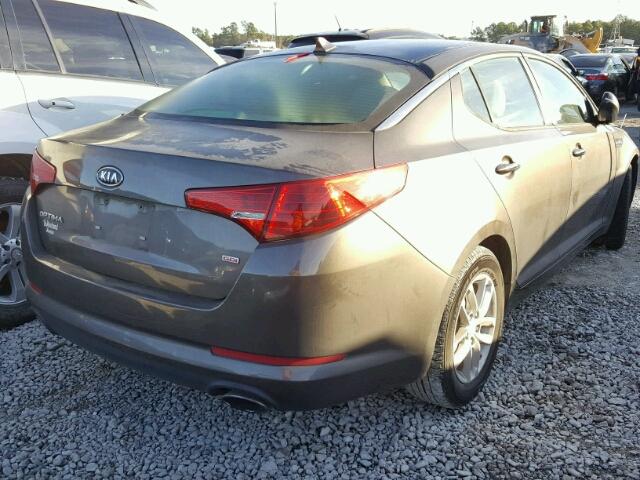 5XXGM4A77CG027611 - 2012 KIA OPTIMA LX GRAY photo 4