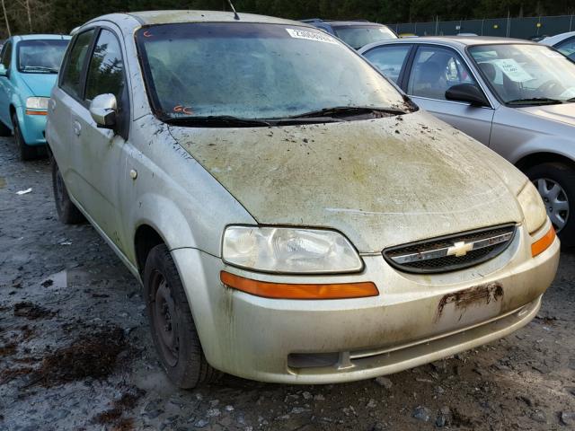 KL1TD62685B379631 - 2005 CHEVROLET AVEO BASE SILVER photo 1