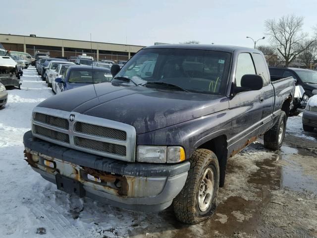 1B7HF13Z5XJ527408 - 1999 DODGE RAM 1500 PURPLE photo 2