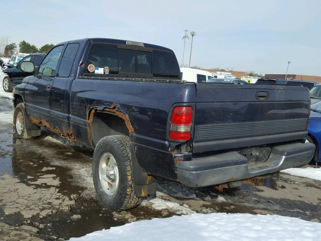 1B7HF13Z5XJ527408 - 1999 DODGE RAM 1500 PURPLE photo 3