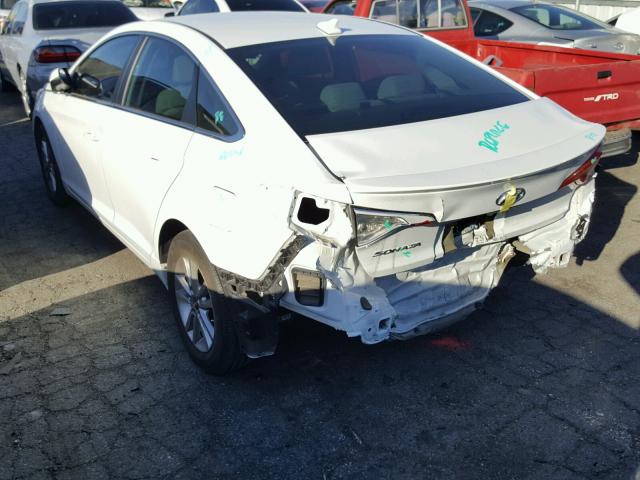 5NPE24AF7GH372104 - 2016 HYUNDAI SONATA SE WHITE photo 3