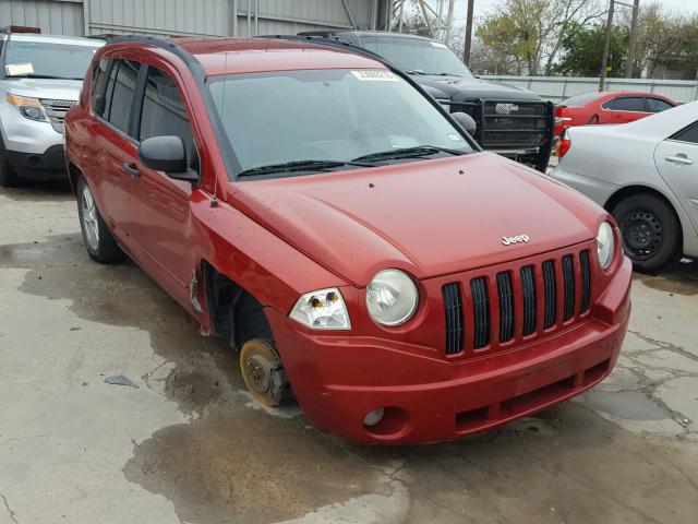 1J8FT47098D789339 - 2008 JEEP COMPASS SP RED photo 1