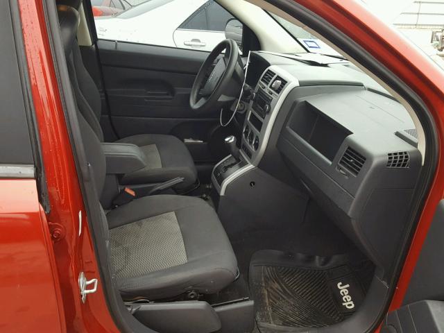 1J8FT47098D789339 - 2008 JEEP COMPASS SP RED photo 5