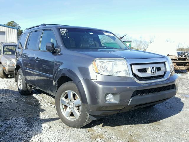 5FNYF4H68AB025975 - 2010 HONDA PILOT EXL GRAY photo 1