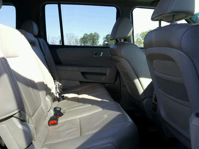 5FNYF4H68AB025975 - 2010 HONDA PILOT EXL GRAY photo 6