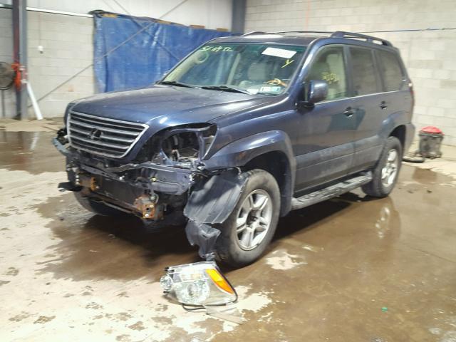 JTJBT20X450076804 - 2005 LEXUS GX 470 BLUE photo 2