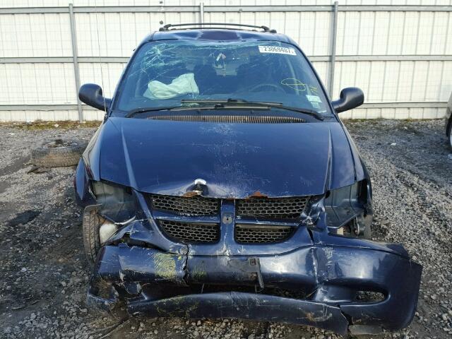 1D4GP24R74B509983 - 2004 DODGE GRAND CARA BLUE photo 9