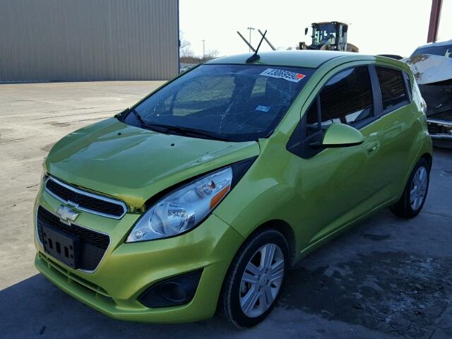 KL8CD6S93DC576906 - 2013 CHEVROLET SPARK 1LT GREEN photo 2