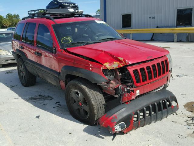 1J4G258N9YC258964 - 2000 JEEP GRAND CHER RED photo 1