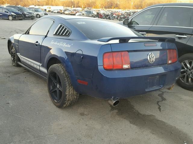 1ZVFT80N965147664 - 2006 FORD MUSTANG BLUE photo 3