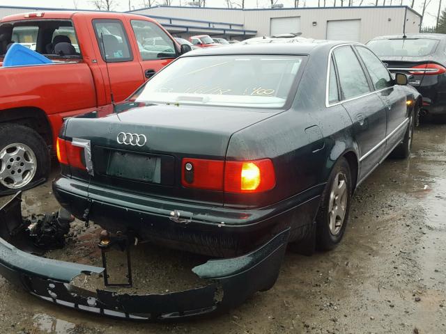 WAUBG34D9XN000575 - 1999 AUDI A8 QUATTRO GREEN photo 4