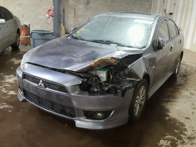 JA32U2FU9AU031730 - 2010 MITSUBISHI LANCER ES/ GRAY photo 2