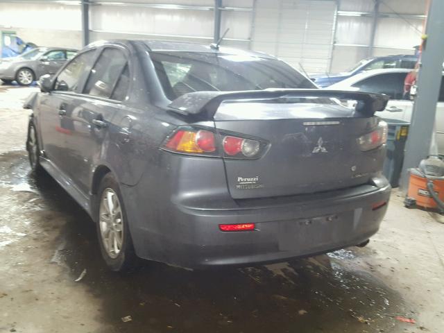 JA32U2FU9AU031730 - 2010 MITSUBISHI LANCER ES/ GRAY photo 3