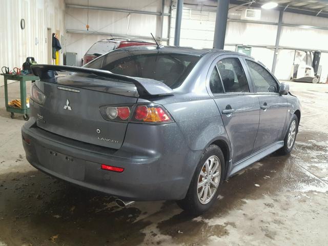 JA32U2FU9AU031730 - 2010 MITSUBISHI LANCER ES/ GRAY photo 4