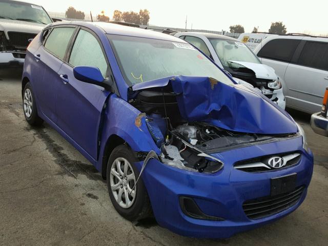 KMHCT5AE7DU106130 - 2013 HYUNDAI ACCENT GLS BLUE photo 1