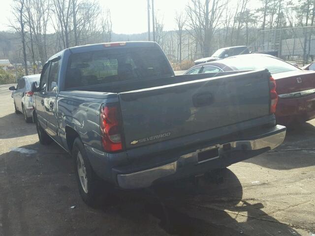 2GCEC13T061233835 - 2006 CHEVROLET SILVERADO BLUE photo 3