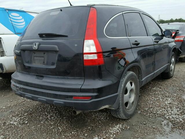 3CZRE3H37AG701019 - 2010 HONDA CR-V LX BLACK photo 4