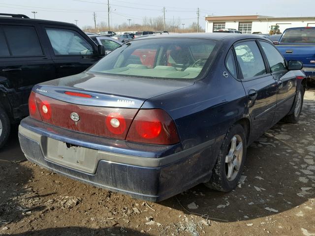 2G1WF55E429176304 - 2002 CHEVROLET IMPALA 蓝色 照片 4