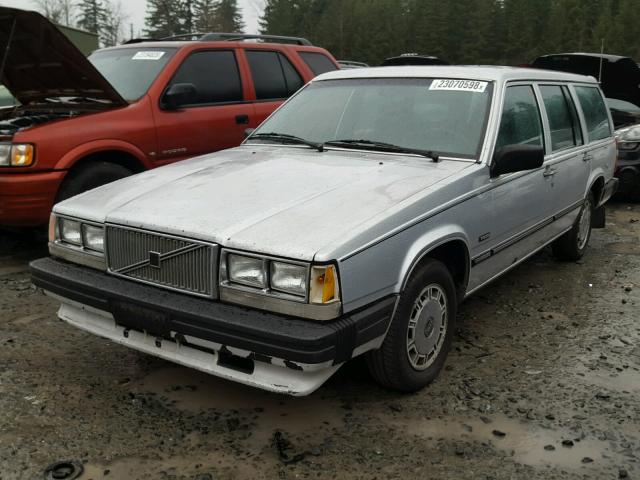 YV1FX8850G2026711 - 1986 VOLVO 740 GLE ვერცხლისფერი ფოტო 2