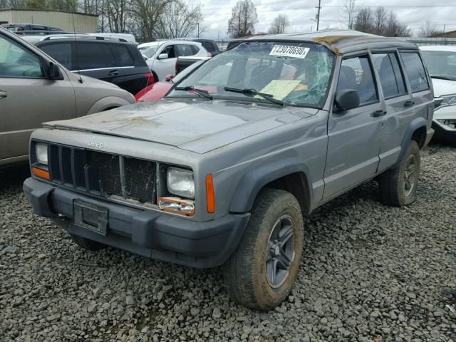 1J4FT28S3YL133553 - 2000 JEEP CHEROKEE S SILVER photo 2