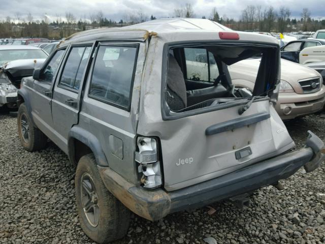 1J4FT28S3YL133553 - 2000 JEEP CHEROKEE S SILVER photo 3