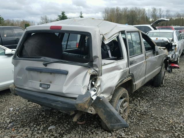 1J4FT28S3YL133553 - 2000 JEEP CHEROKEE S SILVER photo 4