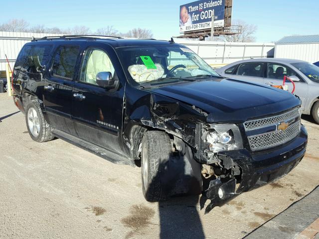 3GNFK16318G129665 - 2008 CHEVROLET SUBURBAN K BLACK photo 1