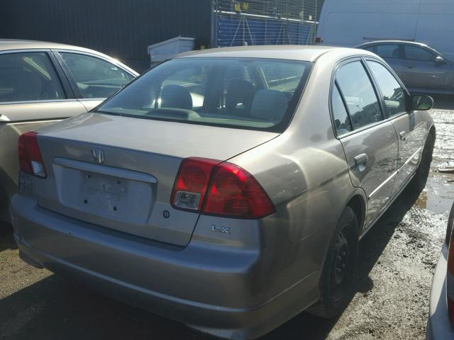 2HGES15574H586242 - 2004 HONDA CIVIC LX GOLD photo 4