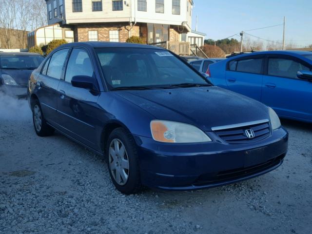 2HGES26782H524917 - 2002 HONDA CIVIC EX BLUE photo 1