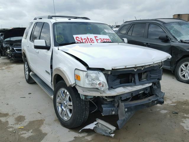 1FMEU64E67UA36230 - 2007 FORD EXPLORER E WHITE photo 1