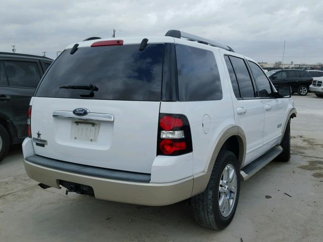 1FMEU64E67UA36230 - 2007 FORD EXPLORER E WHITE photo 4