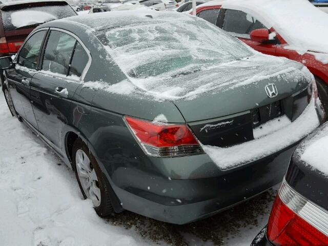 1HGCP26839A075138 - 2009 HONDA ACCORD EXL GREEN photo 3