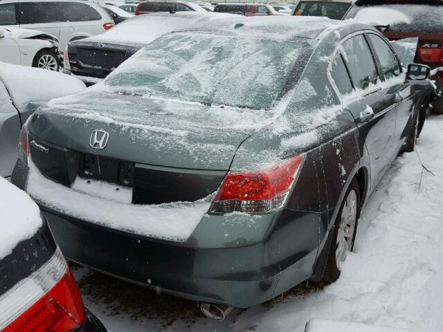 1HGCP26839A075138 - 2009 HONDA ACCORD EXL GREEN photo 4