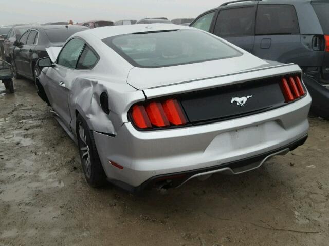 1FA6P8TH1G5202127 - 2016 FORD MUSTANG SILVER photo 3