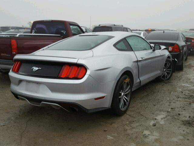 1FA6P8TH1G5202127 - 2016 FORD MUSTANG SILVER photo 4