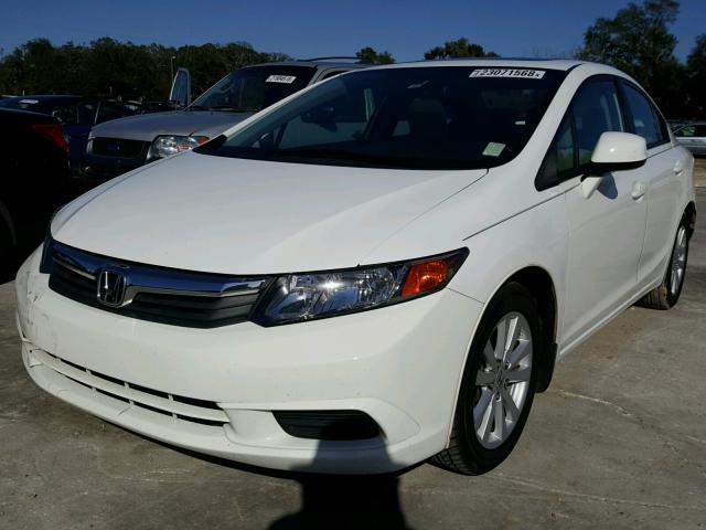 19XFB2F88CE078468 - 2012 HONDA CIVIC EX თეთრი ფოტო 2