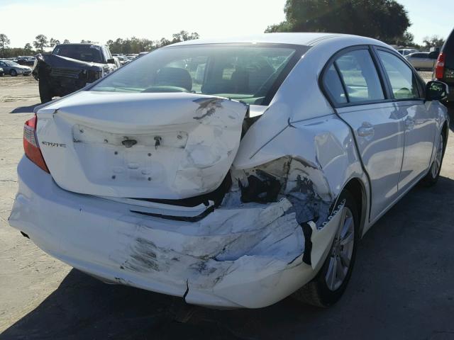 19XFB2F88CE078468 - 2012 HONDA CIVIC EX თეთრი ფოტო 4