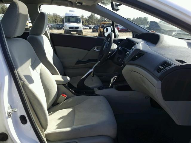 19XFB2F88CE078468 - 2012 HONDA CIVIC EX თეთრი ფოტო 5