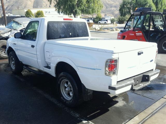 1FTYR10U03PB45424 - 2003 FORD RANGER WHITE photo 3