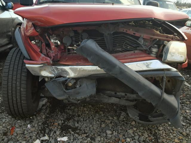 5TEHN72N01Z832901 - 2001 TOYOTA TACOMA DOU RED photo 9